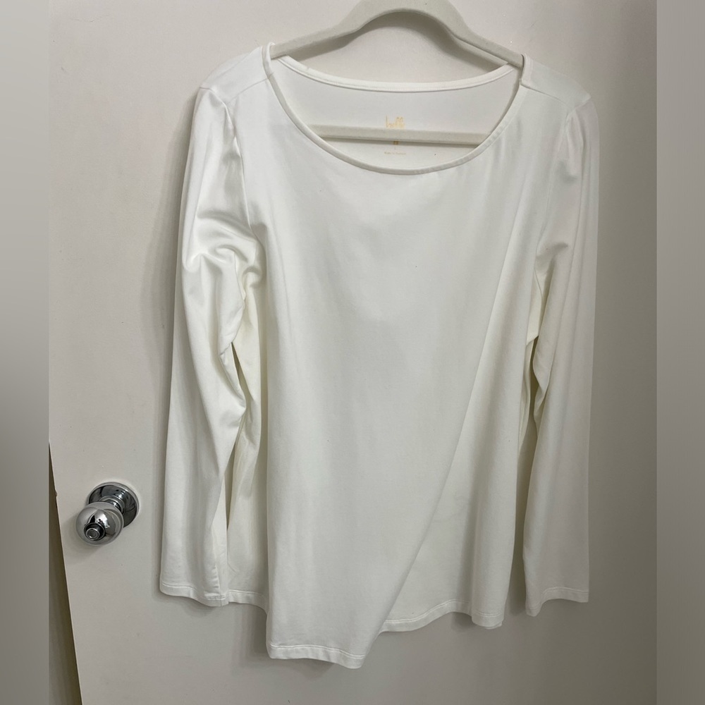 Bateau neck knit shirt